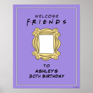 AMIS™   Affiche de bienvenue fête d'anniversaire