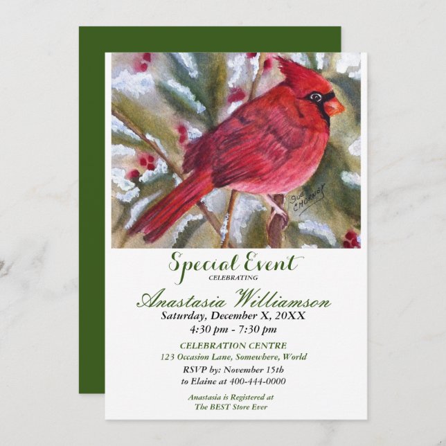 AMIS ET FAMILLE OPEN HOUSE PARTY INVITATION (Devant / Derrière)