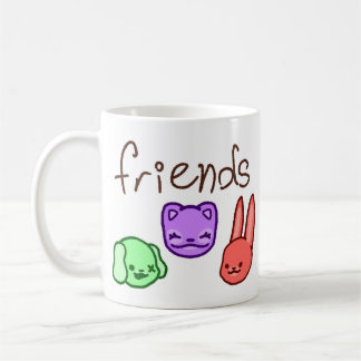 Amis Mug d'animaux colorés RÉVISÉ