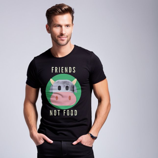 Amis, pas de nourriture Vegan T-shirt (Créateur téléchargé)