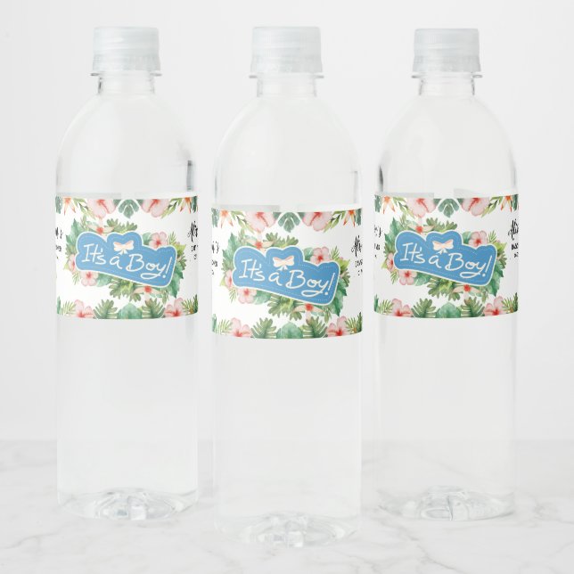 Amis Safari | Baby shower Étiquettes de bouteilles (Bouteilles)