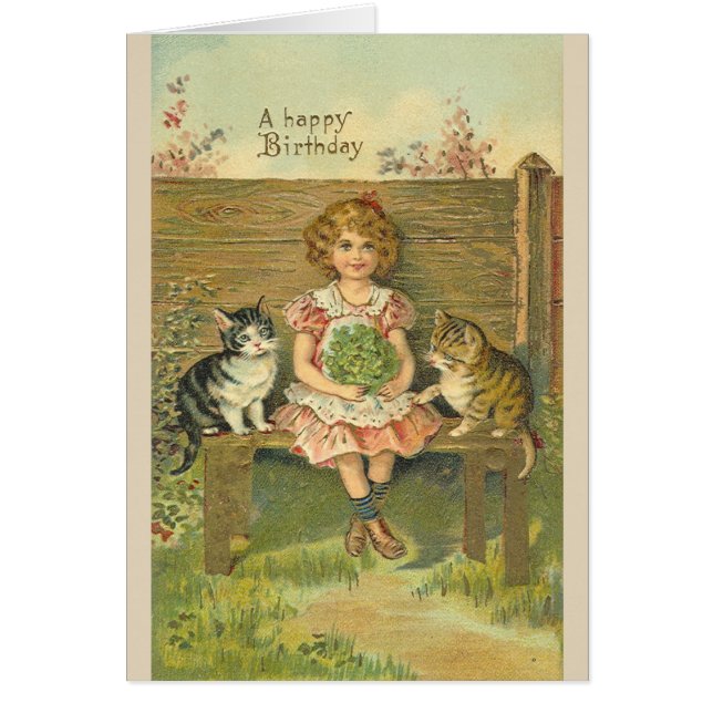 Amis vintages de joyeux anniversaire, (Devant)