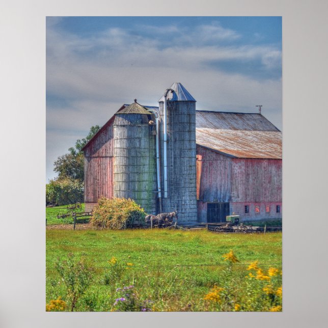 Amish Barn Poster/Print Poster (Front)