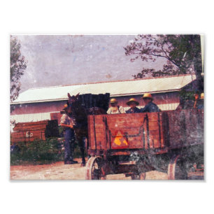 Amish Boy Waves Photo Print
