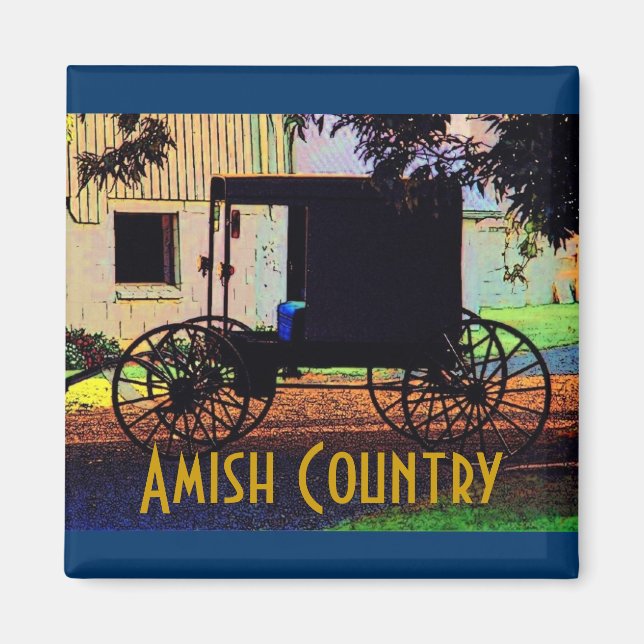 Amish Buggy Magnet (Front)