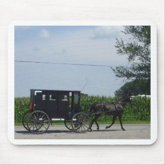 Amish buggy ride mouse pad
