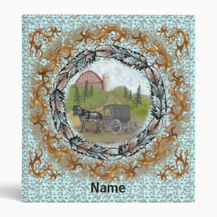 Amish Buggy Visiting binder