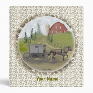Amish Buggy Visiting Binder