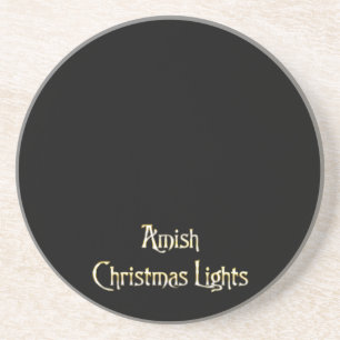 Amish Christmas Lights Coaster