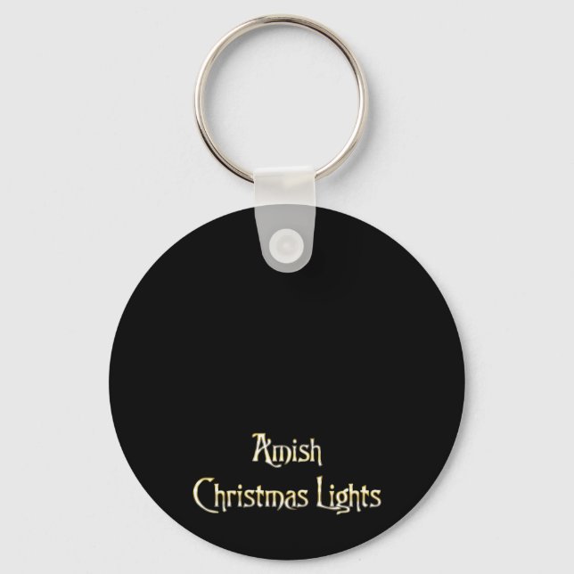 Amish Christmas Lights Keychain (Front)