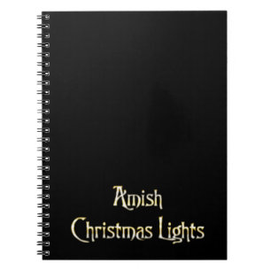 Amish Christmas Lights Notebook