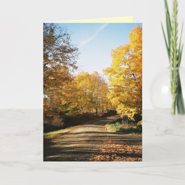 Amish Country Road Greeting Card (Front)