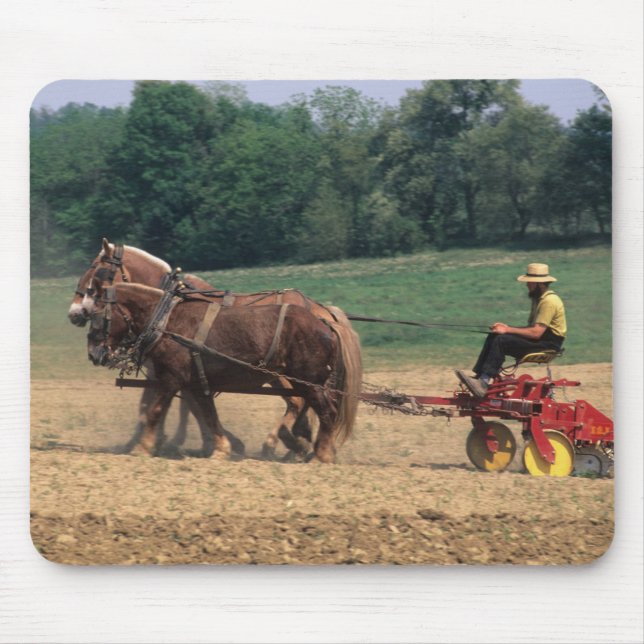 Amish Country simple people in farming with Mouse Pad (Front)