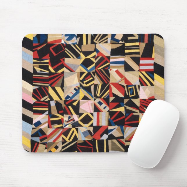 Amish Crazy Quilt by Lydia Beachy Mouse Pad (With Mouse)