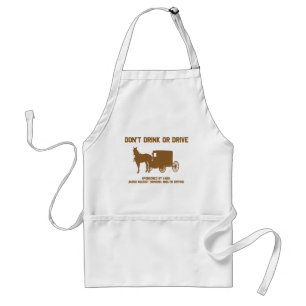 Amish - dont drink or drive standard apron