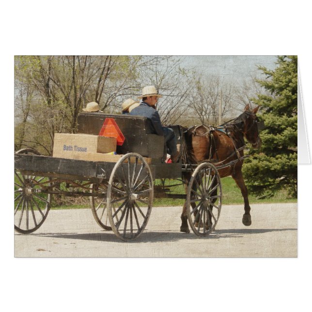 Amish Family Heading Home (Front Horizontal)