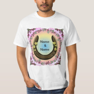 Amish Flower Horseshoe  T-Shirt
