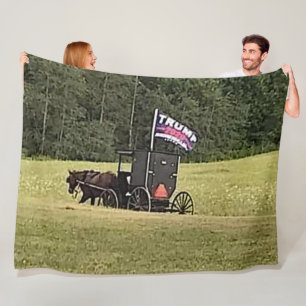 AMISH for TRUMP Fleece Blanket