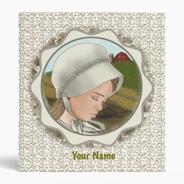 Amish Girl Bonnet classeur (Devant)