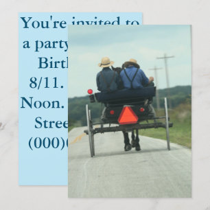 Amish guys invitation