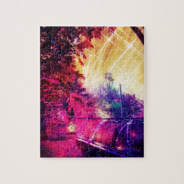 Amish Horse and Buggy, Space Edit Jigsaw Puzzle (Vertical)