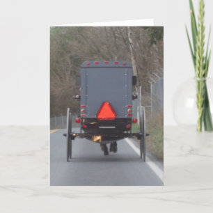 Amish Horse & Buggy Greeting Card