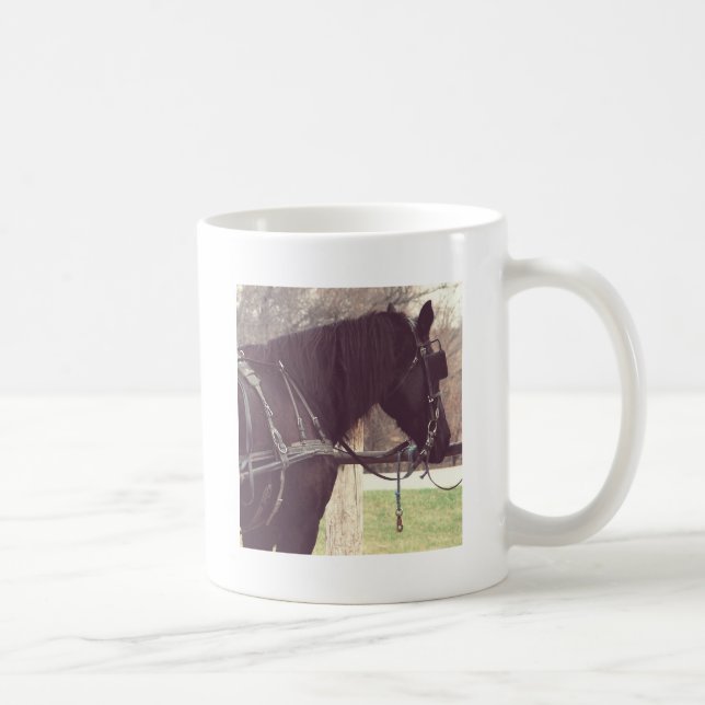 Amish Horse Coffee Mug (Right)