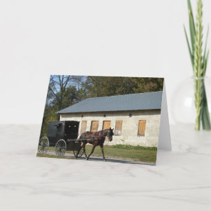 Amish Horse in Bentonsport, Iowa Card