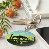 Amish Life, Lititz Horses Ketchain Keychain (Side)