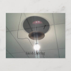 Amish Lighting Postcard