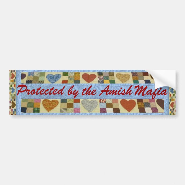 Amish Mafia Protection! Bumper Sticker! Sticker (Front)