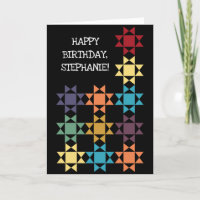 Amish Quilt Blocks Personalized Custom Message
