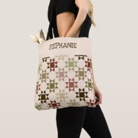Amish Quilt Print in Cream Personalized