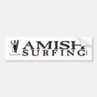 Amish Surfing Bumper Sticker