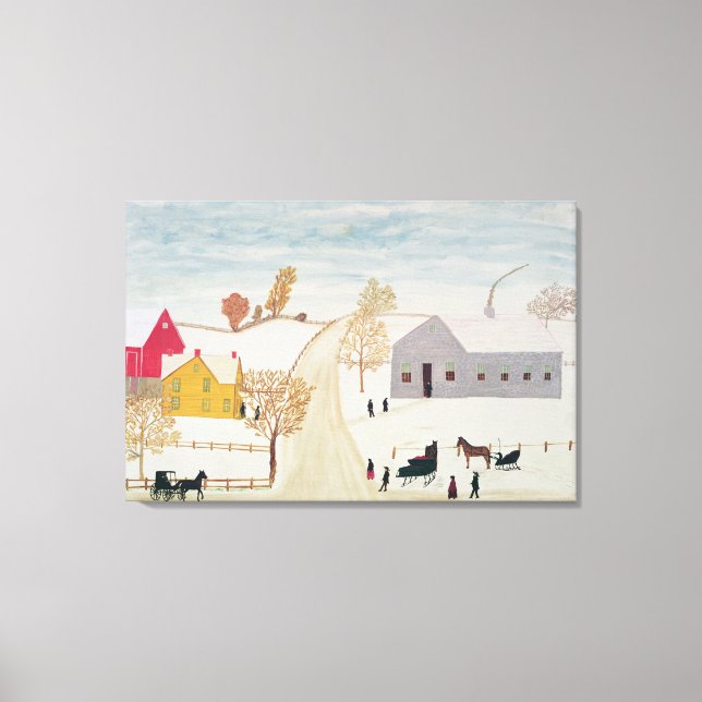 Amish Village Canvas Print (Front)