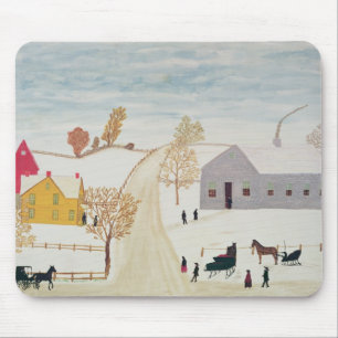 Amish Village Mouse Pad