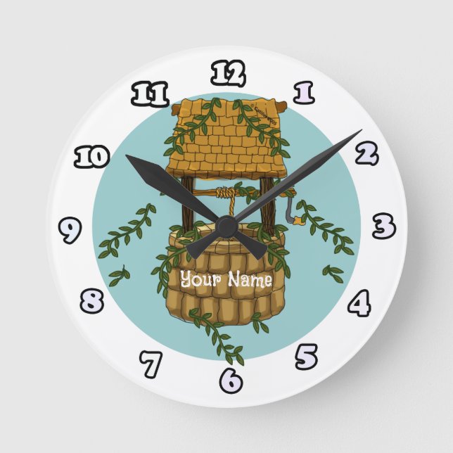 Amish Wishing Well  clock (Front)