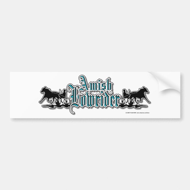 AmishLowrider Bumper Sticker (Front)