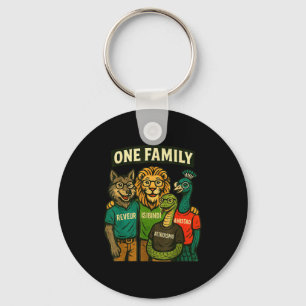 Amistad, Isibindi, Altruismo, Reveur 4 Houses 1 Fa Keychain