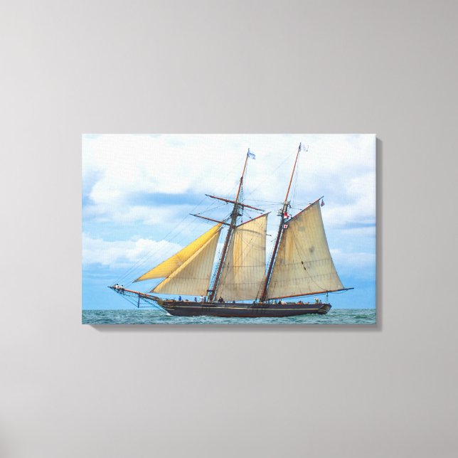 Amistad Under Sail Canvas Print (Front)
