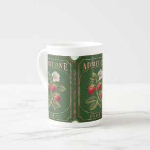 Amit one -Strawberry Bone China Mug