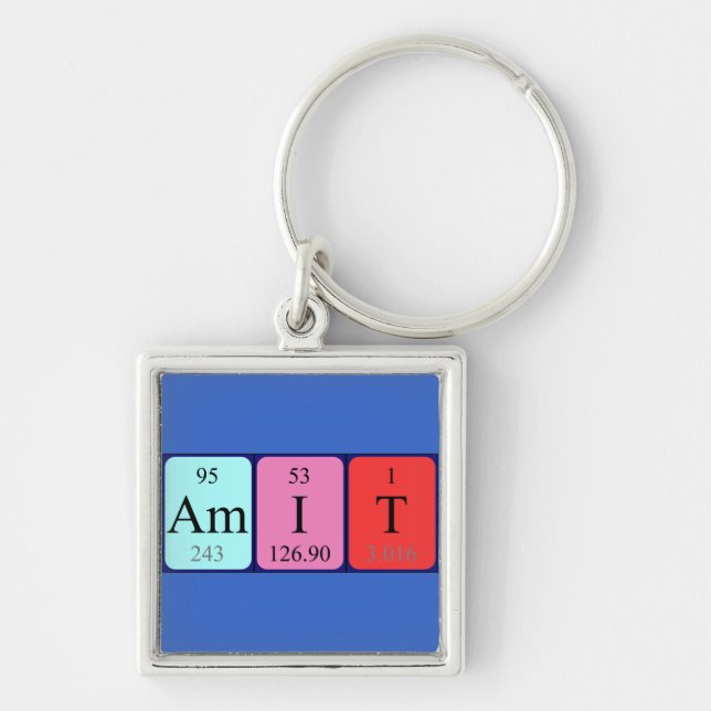 Amit periodic table name keyring (Front)