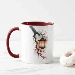 Amita - Cherry Blossom Lantern Twins Mug