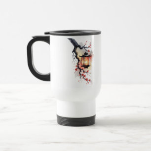 Amita - Cherry Blossom Lantern Twins Travel Mug