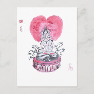 Amitabha Buddha Heart Postcard