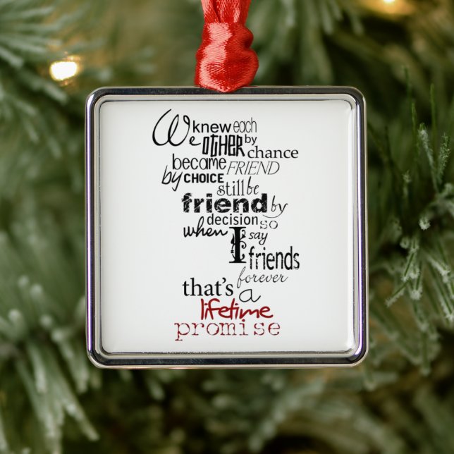 **AMITIÉ DE L'AMITIÉ ORNEMENT DE NOËL** (Arbre)