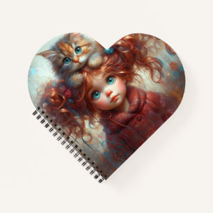 "Amitié fantasque - Carnet en forme de coeur"