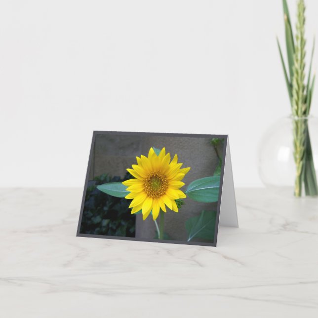 Amitié, merci, carte tournesol (Devant)