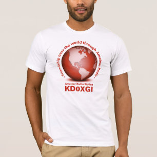 Amitié par le T-shirt par radio amateur [USA]