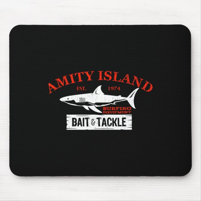 Amity Island It And Tackle Retro Fishing 1  Mouse Pad (Front)